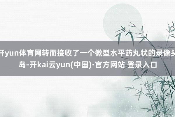 开yun体育网转而接收了一个微型水平药丸状的录像头岛-开kai云yun(中国)·官方网站 登录入口